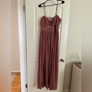 AQUA Multi Color Maxi Special Occasion Dress